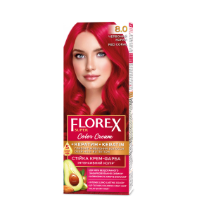 Plaukų dažai FLOREX 8.0 (raudonas koralas)